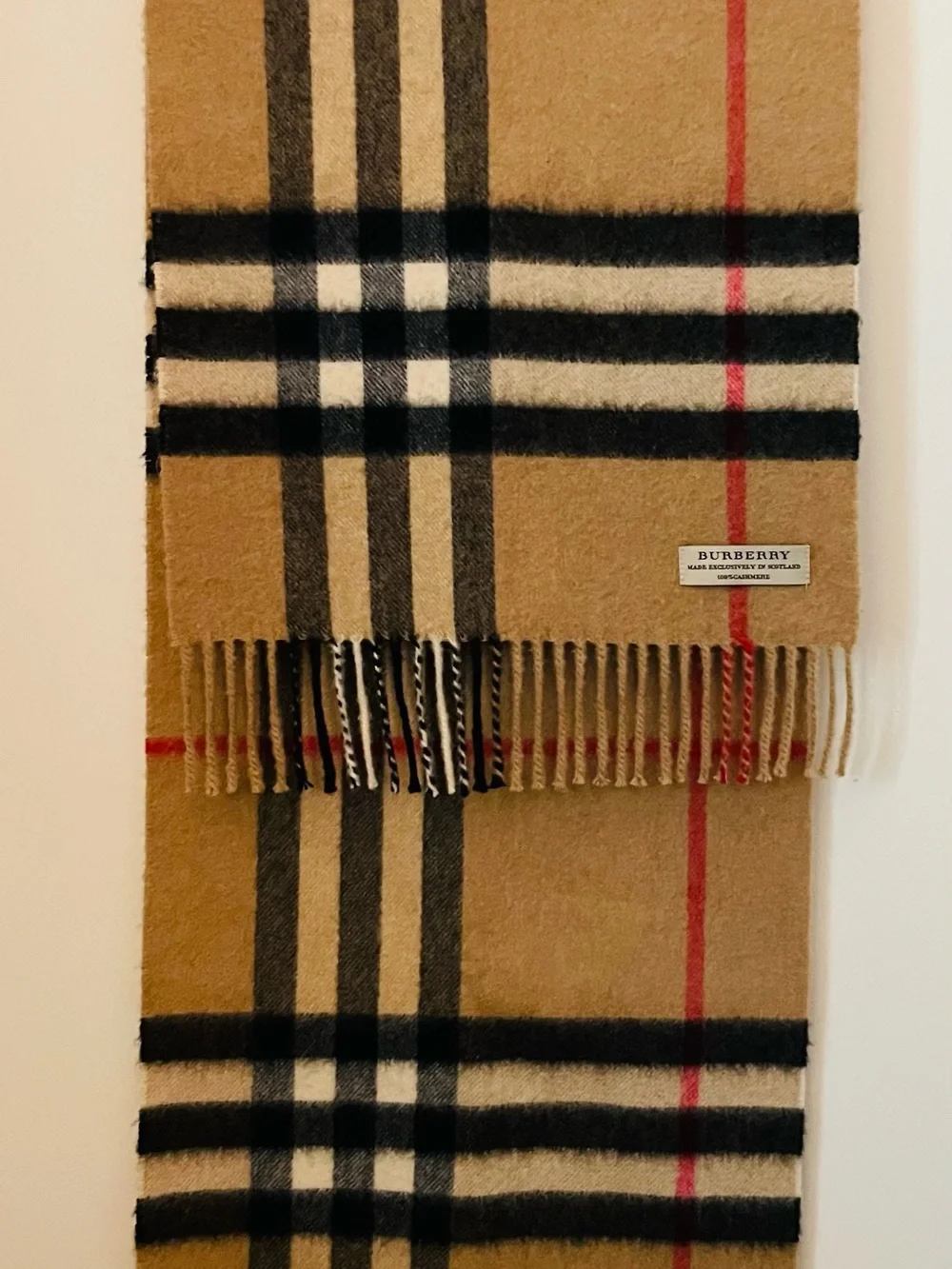 Burberry Cashmere Nova Check Scarf | Made in Scotland | Classic